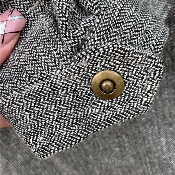 Liz Claiborne Charcoal Gray Lined Collar Jacket - Picture 8 of 11